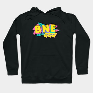 Brisbane, Australia Retro 90s Logo Hoodie